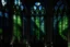 Placeholder: stained glass windows in a dark cathedral monumental