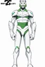 Placeholder: A new space creature from Ben 10 cartoon. Strong and graceful. From the White Tiger faction. Advanced hybrid metal golem. And the diamonds. He has a glowing green tattoo in the shape of old magic words