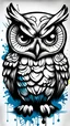 Placeholder: drawing owl in graffity style