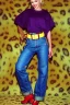 Placeholder: year 1996 denim fashion. Loose, baggy, low waist Combat pants and t-shirt. Colors: denim blue, blue, purple, cream, khaki, light green, lilac, plum, orange, terracotta, red, light yellow, lion yellow, pink, dark blue, beige. leopard, Cheetah, wide belt. Latex in small part. Kylie Minogue, Tyra Banks,Julia Roberts. leg warmer. Cargo pants.