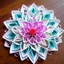 Placeholder: Superstring god, quantum deity, interdimensional beauty. human face looking down, frontal facing, profile, intricate origami flowers, detailed quilling paper, translucent plastic wrap. mixed media impressionism, fine arts and crafts, intricate embroidery, rococo spirtualism.