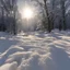Placeholder: солнце, снег