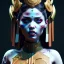 Placeholder: Latin woman, rounded face, blood, black, white, samurai helmet, decorative color feathers, retro, bamboo, leather, soft color, highly detailed, art stations, concept art, smooth, unreal engine 5, god rays, ray tracing, RTX, lumen lighting, ultra detail, volumetric lighting, 3d, finely drawn, high definition, high resolution.