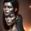 Placeholder: portrait one wonderfull brazilian woman, skin texture, long black hair, highly realistic, 8k, volumetric lighting, particales,cinamatic, deep colours