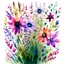 Placeholder: Watercolor wildflowers