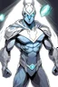 Placeholder: a drawing character that can control lighting and hes a superhero, hes kinda see through , and has a grey skin tone, and has a GYATT