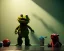 Placeholder: room scene with a big muppet monster, realistic photo, with toys, concept art, minimal style, smooth, unreal engine 5, god lights, ray tracing, RTX, lumen lighting, ultra detail, volumetric lighting, 3d.