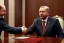 Placeholder: Recep Tayyip Erdogan and Lenin shake hand,rtx, reflection, 8k at house