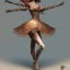 Placeholder: Biomechanical steampunk bailarina