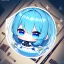 Placeholder: Clear focus,High resolution, A chibi drawing, Cute, Cute anime girl