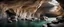 Placeholder: cave . panorama. rocky cliff,