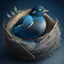 Placeholder: bird sitting on a nest with eggs, avatar