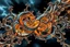 Placeholder: Dynamic complex hypnotic fractal 3D with horizontal Symmetry structures twisting and morphing between organic and geometric forms, smooth translucent iridescent glass with inner glow and bubbles, varied transparent materials, stormy skies, intense dramatic