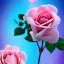 Placeholder: a magical crystal vertical light pink rose, pink and blue wisteriapink, magnolias pink, blue lake,sun,pink vertical, blue lake,sharp, ornate, elegant, highly detailed, artstation, concept art, smooth, sharp focus, illustration, 8k, splash art, wallpaper, key visual