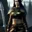 Placeholder: ultra detailed fullbody Portrait in oil on canvas of beautiful female DemonHunter with Skyrim Elven Masks and armor,extremely detailed digital painting, extremely detailed face,crystal clear Big eyes, mystical colors ,perfectly centered image, perfect composition,rim light, beautiful lighting,8k, stunning scene,extremely sharp detail,finely tuned detail, ultra high definition raytracing, in the style of Simon Bisley and Frank Frazetta and robert e howard and Hyun Suk Lee and Ken Kelley