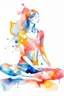 Placeholder: abstract relax pose watercolor painted patterns