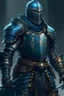 Placeholder: soldier in armor, powered by bluish magic