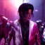 Placeholder: Michael Jackson,purple light effect, closed eyes, rtx, reflection, 8k, glow, winning photography, caustics