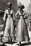 Placeholder: Visualize the bustling slave market in major U.S. cities. Show the duo dominating the trade, with emphasis on the transportation of 10,000 people. Include imagery of the "fancy girls" and their high market value