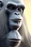 Placeholder: old ape alien, full body, evil, 8k, with hairs, finely detailed, photo realistic, HR Giger style