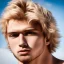 Placeholder: masterpiece, best quality, beautiful boy, blond flutter hair, highly detailed body, sun light, 4K, RAW, depth of field, high contrast, realistic details, 150mm