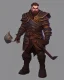 Placeholder: d&d character, dwarf, male, paladin, plate armor