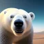 Placeholder: pixar style, volumetric summer desert environment and background, realistic painting of an polar bear, looking excited, volumetric lighting, dramatic lighting, detailed digital painting, extreme dense and fine fur, anime, ornate, colour-washed colors, elegant, small minutiae, tiny features, particulars, centered, smooth, sharp focus, renderman gofur render, 8k, uhd, detailed eyes, realistic shaded volumetric lighting, sunlight caustics, backlight, centered camera view