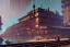 Placeholder: close up train+Elevated train+corner building+Italian colourful sea village +alphonse mucha, greg rutkowski,matte painting, cryengine, hyper detailed, felix kelly, fantasy art, seb mckinnon