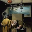 Placeholder: human body, universe-like light,complex surgical instruments mixed with a newborn boy,minimalism,Painting By Adrian Ghenie, Rene Magritte, Salvador Dali, Lucian Freud