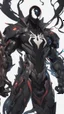 Placeholder: Venom mix with machine in solo leveling shadow artstyle, cyberpunk them, intricate details, highly detailed, high details, detailed portrait, masterpiece,ultra detailed,best quality