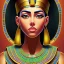 Placeholder: a Portrait of Egyptian queen Nefertiti as studio ghibli