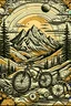 Placeholder: Poster design for mountain bike by hand