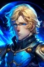 Placeholder: Galactic strong man knight of sky deep blue eyed blondhaired vessel