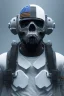 Placeholder: All Black American soldier, high tech skull special forces helmet, navy seals soldier, white smoke, dark, rage, sorrow, high definition, ultra 8 k, volumetric lighting, blue fire, fog