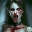 Placeholder: female vampire victim