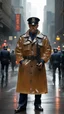 Placeholder: retro gun 1900 policeman badass nypd transparent heavy rain coat