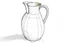 Placeholder: Minimalist outline of a straight sided jug in pencil in the style of the sketches of E H Shepherd