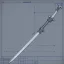 Placeholder: Full Blueprint sketch of one modern sword