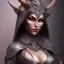 Placeholder: Horned dark elf female