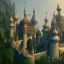 Placeholder: The palace of magic king, huge structure, panoramic view, zoomed out view of the exterior, mysterious, soft lighting, unreal engine 5 volumetric lighting, intricate details, realistic style, 8k resolution