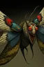 Placeholder: Moth / shark hybrid demon in the style of Kentaro Miura