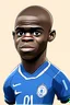 Placeholder: Ngolo Kante French soccer player , cartoon 2d