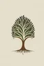 Placeholder: simple logo of tree make people life in vector art