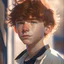 Placeholder: portrait Anime american male kid cute-fine-face, light brown hair, pretty face, realistic shaded, fine details. realistic shaded lighting by Ilya Kuvshinov Giuseppe Dangelico Pino and Michael Garmash and Rob Rey, IAMAG premiere, WLOP matte print, cute freckles, masterpiece