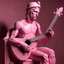 Placeholder: Neoclassicism pink Man with guitar realistic