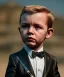 Placeholder: James bond toddler, full body, gun, car, dramatic lighting, hyper realistic