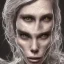 Placeholder: Pretty human face close up, eyes extremely detailed and filled with the universe