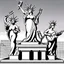 Placeholder: The Statues of Liberty performing as a rock band