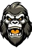 Placeholder: 164x164 pixels logo. an angry gorilla with the text glamsbjerg gorilla in front