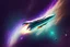 Placeholder: small spaceship cruising through the gAlaxy